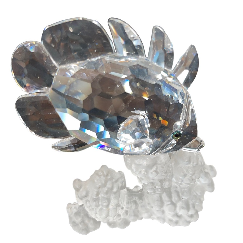 SWAROVSKI CRYSTAL FIGURINE BUTTERFLY FISH EXCELLENT CONDITION Preowned No Box